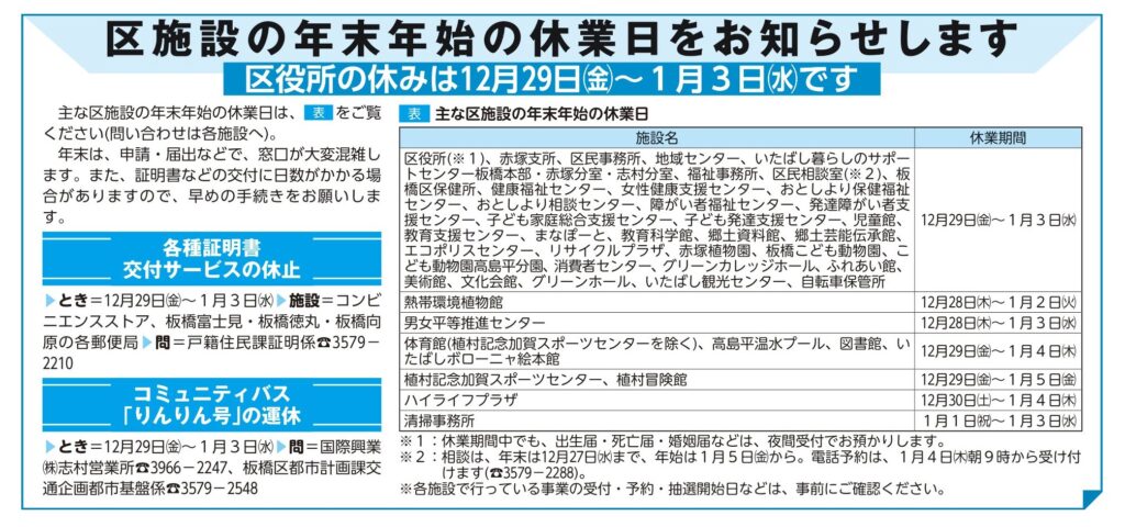 「広報いたばし」（2023年12月16日号）