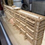 1958年「晴海高層アパート」の住棟模型