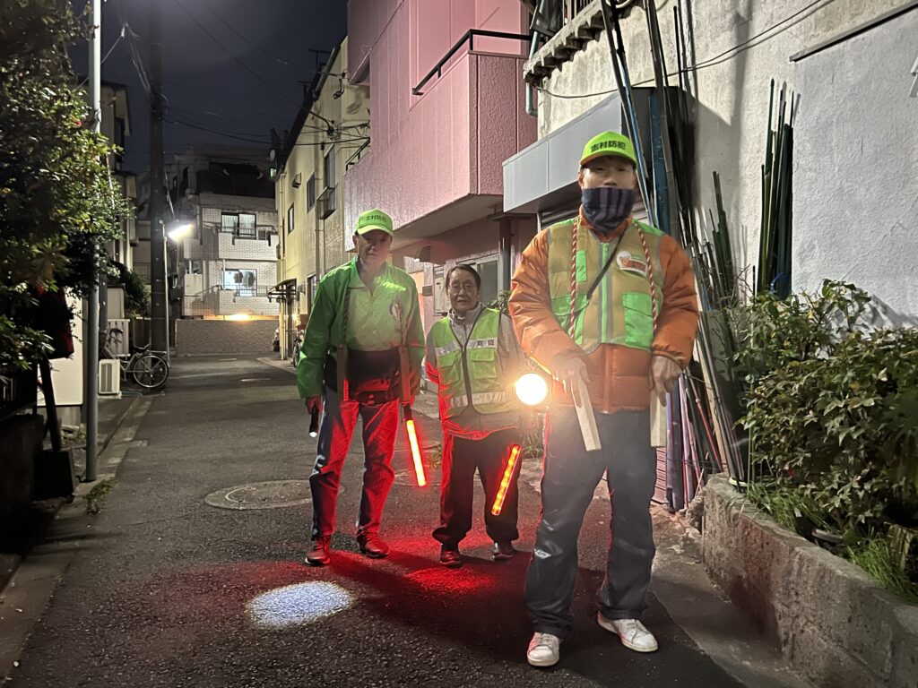 防犯パトロール実施中！